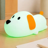Soft and Squishy Color Changing Silicone Nightlight Puppy 5"
