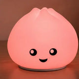 Soft and Squishy Color Changing Silicone Nightlight Bao Dumpling 5"