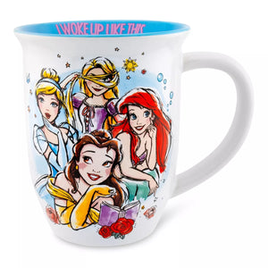 Disney Princesses Group Dream It  I Woke Up Like This Wide Rim Ceramic Mug, 16 Oz.