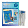 FlowArt Dot-By-Letter Into the Deep Metallic Meditative Dotting Activity Book & Markers