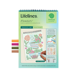 FlowArt Trace-by-Line Woodland Whimsy Meditative Dotting Activity Book & Markers
