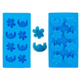 Disney Stitch Faces with Flowers Ice Cube Tray