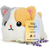 Baby Kitten Cat Microwavable and Coolable Warm Pals Stuffed Animal Plush with Lavender Scent