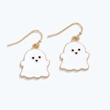 Halloween Earrings Cute Enamel Ghosts