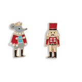 Holiday Earrings Mini Nutcracker and Mouse King
