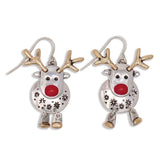 Holiday Earrings Red Nose Rudolph the Reindeer