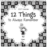 Blue Mountain Arts 12 things to always remember 2027 Wall Calendar