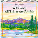 Blue Mountain Arts with god all things are possible 2027 Wall Calendar