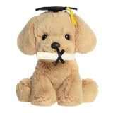 8.5" Golden Retriever Puppy Dog with Graduation Hat Plush Stuffed Animal