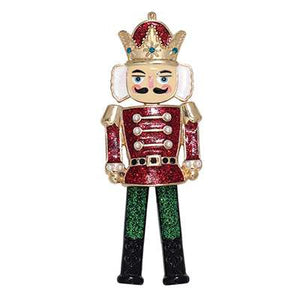 Holiday Brooch Pin Nutcracker Prince