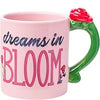 Disney Belle Reading Dreams in Bloom Roses Sculpted Handle Mug, 20 Oz.
