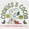 Peanuts Snoopy's Holiday Treats Cookies & Cocoa Glitter Wood Box Sign