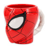 Spiderman Head and Web Ceramic 3D Sculpted Mug