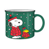 Peanuts Snoopy & Woodstock in Red Puffer Jacket Ceramic Camper Mug, 20 Oz.