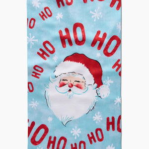 Geometry Kitchen Tea Towel 18" x 30" Merry Santa Claus