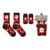 Buffalo Plaid Ho Ho Ho Santa Pet & Owner Matching Socks Set