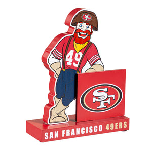 San Francisco 49ers Mascot Statue, with Logo