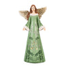 12" Shades of Green Angel Garden Statue