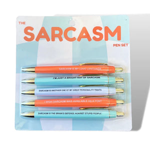 Set of 5 Sarcasm Pens