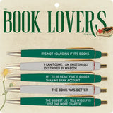 Set of 5 Book Lover Pens