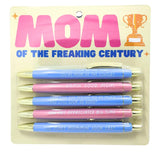 Set of 5 Mom of the Freaking Century Pen