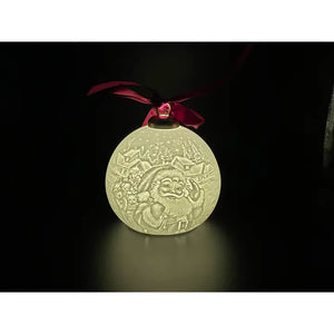 Santa Christmas Luumii Lights Ball Ornament