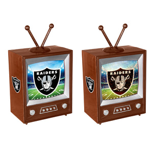8.25" Las Vegas Raiders Vintage TV Water Lantern