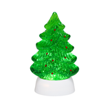 9.25" Holly Berry Glitter Christmas Tree