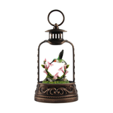 9.6" Hummingbird Harmony Glitter Water Lantern