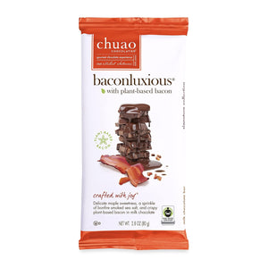 Baconluxious with Plant-Based Bacon 2.8 Oz. Signature Bar by Chuao Chocolatier