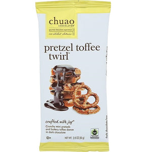 Pretzel Toffee Twirl 2.8 Oz. Signature Bar by Chuao Chocolatier