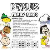 Snoopy Peanuts Family Bingo Game