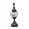 White Color Turkish Mosaic 12" Lamp with LED Bulb