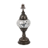 White Color Turkish Mosaic 12" Lamp with LED Bulb