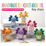 Handmade Crochet Positive Axolotl Keychain