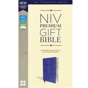 NIV, Premium Gift Bible, Leathersoft, Navy, Comfort Print