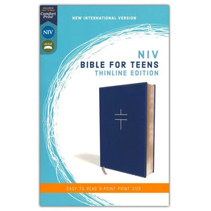 NIV Thinline Bible for Teens, Comfort Print--soft leather-look, blue (red letter)