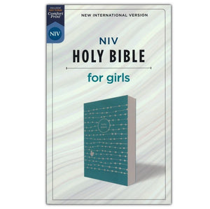 NIV Holy Bible for Girls--soft leather-look, teal
