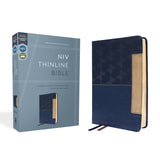 NIV Thinline Bible Leathersoft Blue with Red Letter Comfort Print