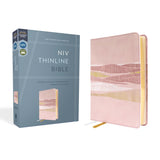 NIV Thinline Bible Leathersoft Pink with Red Letter Comfort Print