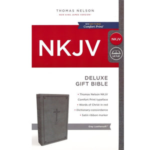 NKJV Deluxe Gift Bible, Gray