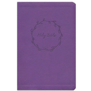 NKJV Value Thinline Bible Large Print, Imitation Leather, Purple