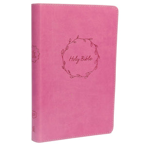 KJV Holy Bible: Deluxe Gift, Pink Leathersoft, Red Letter, Comfort Print: King James Version