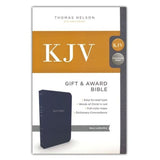 KJV Holy Bible: Gift and Award Blue Leather Look with Red Letter Comfort Print