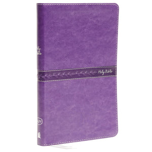 KJV Thinline Bible Standard Print Imitation Leather, Purple, Red Letter Edition