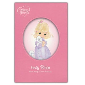NKJV Precious Moments Small Hands Bible, Comfort Print--hardcover, pink