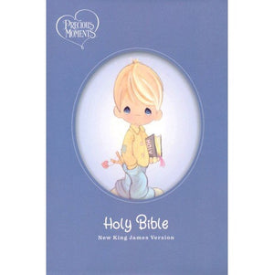 NKJV Precious Moments Small Hands Bible, Comfort Print--hardcover, blue