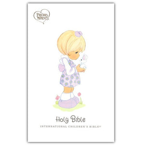 ICB Precious Moments Bible--soft leather-look, pink