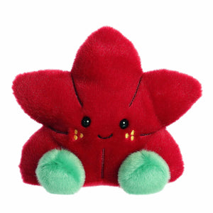 Palm Pals - 5" Poinsettia Flower Carmine Stuffed Plush