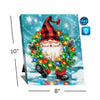 Holiday Gnome Lighted Musical Canvas with Easel Back 8"x10"